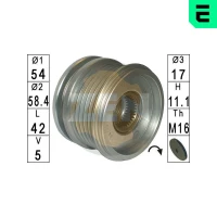SPRZĘGŁO WOLNEGO KOŁA, ALTERNATOR AFC600089ER