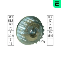 SPRZĘGŁO WOLNEGO KOŁA, ALTERNATOR AFC721630ER