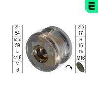 SPRZĘGŁO WOLNEGO KOŁA, ALTERNATOR AFC788748ER