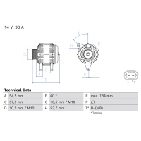 Alternator samochodowy AN093075BO