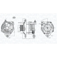 Alternator samochodowy AN165832MM