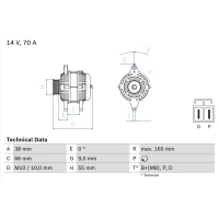 Alternator samochodowy AN244314BO