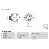 Alternator samochodowy AN317178BO