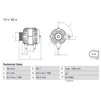 Alternator samochodowy AN441479BO
