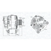 Alternator samochodowy AN591141MM