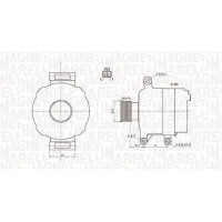 Alternator samochodowy AN616753MM