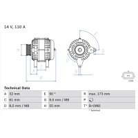 Alternator samochodowy AN716753BO