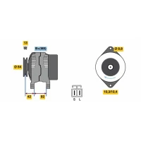 Alternator samochodowy AN785618BO