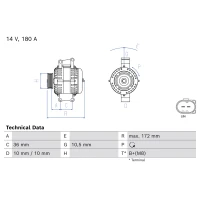 Alternator samochodowy AN854318BO