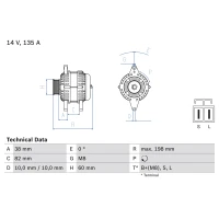 Alternator samochodowy AN870661BO