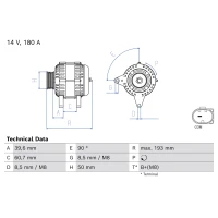 Alternator samochodowy AN941314BO