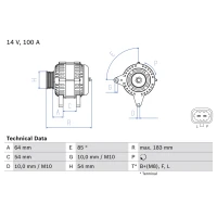 Alternator samochodowy AN948358BO