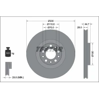 TARCZA HAMULCOWA BD035097TXR