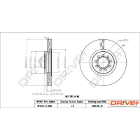 TARCZA HAMULCOWA BD065065DRV