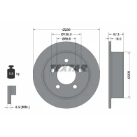 TARCZA HAMULCOWA BD071303TXR