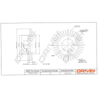 TARCZA HAMULCOWA BD109047DRV