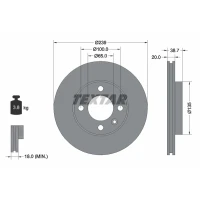 TARCZA HAMULCOWA BD113326TXR