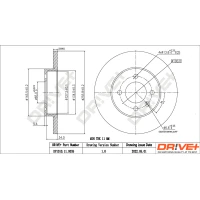 TARCZA HAMULCOWA BD138570DRV
