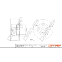 TARCZA HAMULCOWA BD151698DRV