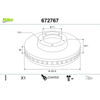 TARCZA HAMULCOWA BD155777VA