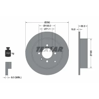 TARCZA HAMULCOWA BD174021TXR