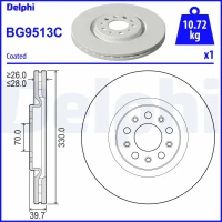 TARCZA HAMULCOWA BD181504DH