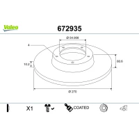 TARCZA HAMULCOWA BD241475VA