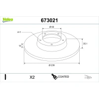 TARCZA HAMULCOWA BD242071VA