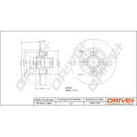 TARCZA HAMULCOWA BD249065DRV