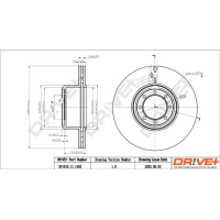 TARCZA HAMULCOWA BD282316DRV