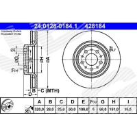 TARCZA HAMULCOWA BD292112AT