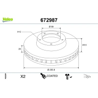 TARCZA HAMULCOWA BD307349VA