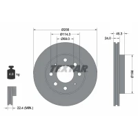 TARCZA HAMULCOWA BD326716TXR