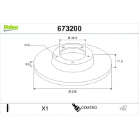 TARCZA HAMULCOWA BD348390VA