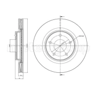 TARCZA HAMULCOWA BD369357MTL