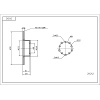 TARCZA HAMULCOWA BD382484HRT