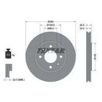 TARCZA HAMULCOWA BD492728TXR