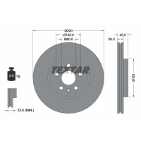 TARCZA HAMULCOWA BD501155TXR