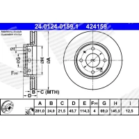 TARCZA HAMULCOWA BD517725AT