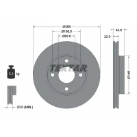 TARCZA HAMULCOWA BD532533TXR
