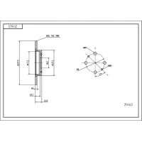 TARCZA HAMULCOWA BD545294HRT