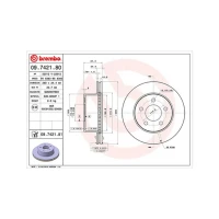 TARCZA HAMULCOWA BD562268MM