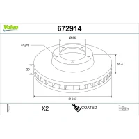 TARCZA HAMULCOWA BD573322VA