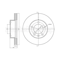 TARCZA HAMULCOWA BD581448MTL