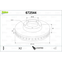 TARCZA HAMULCOWA BD592859VA