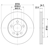 TARCZA HAMULCOWA BD593635HL