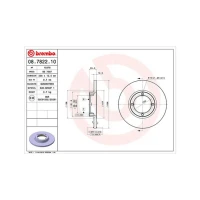 TARCZA HAMULCOWA BD607301MM
