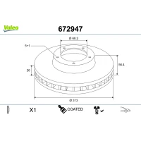 TARCZA HAMULCOWA BD608281VA