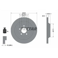 TARCZA HAMULCOWA BD615491TXR