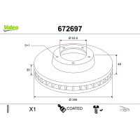 TARCZA HAMULCOWA BD627435VA